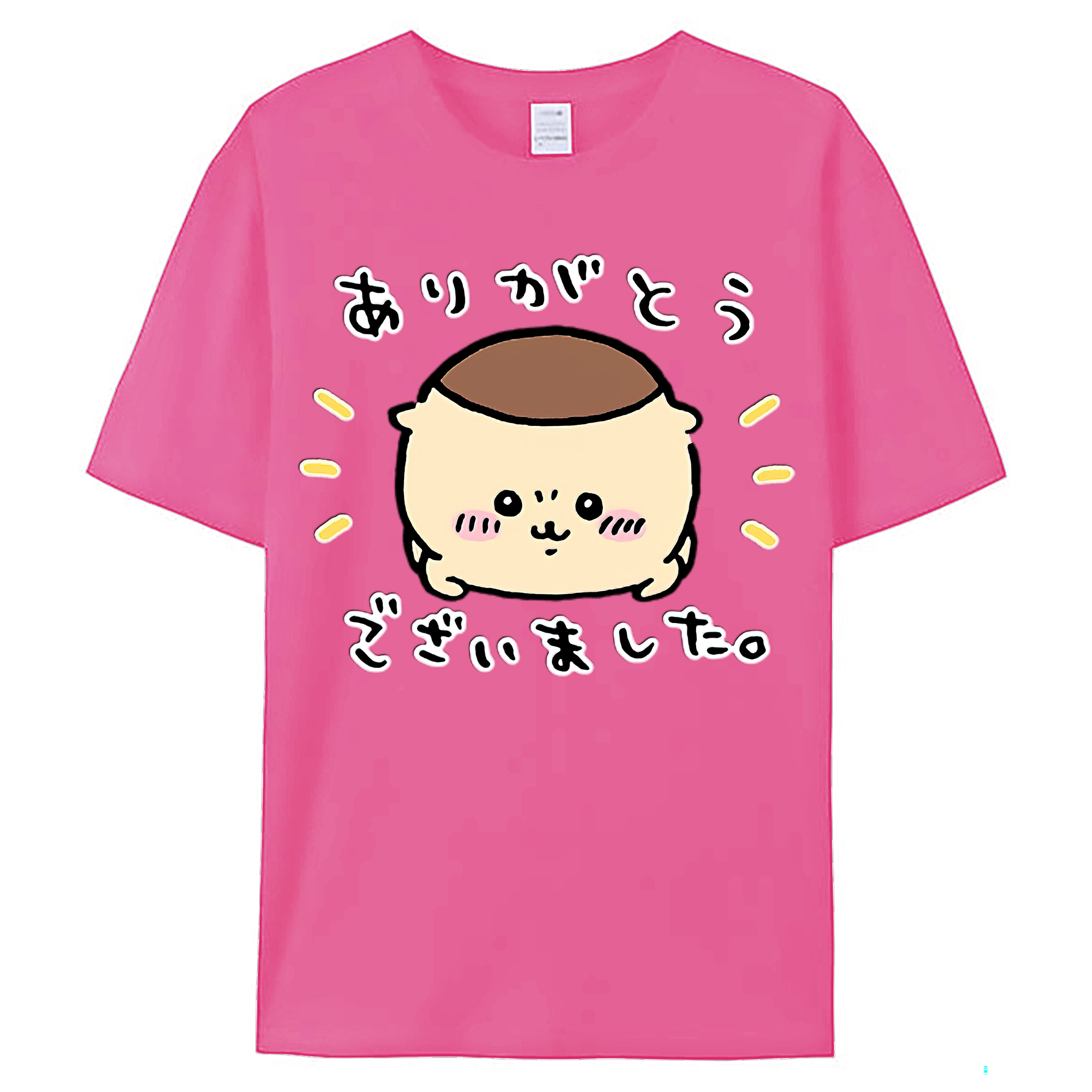 （画像用） ちいかわ くりまんじゅう Chii-kawa kuri manjū レディースカジュアルプリントTシャツ（綿100％）
